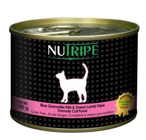 Nutripe Cat Blue Grenadier Fish & Green Tripe 185g 1 carton (24 cans)